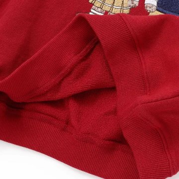 SLAP SLIP「クマ刺しゅう裏毛トレーナー」 (80~130cm)  メール便対応可の画像