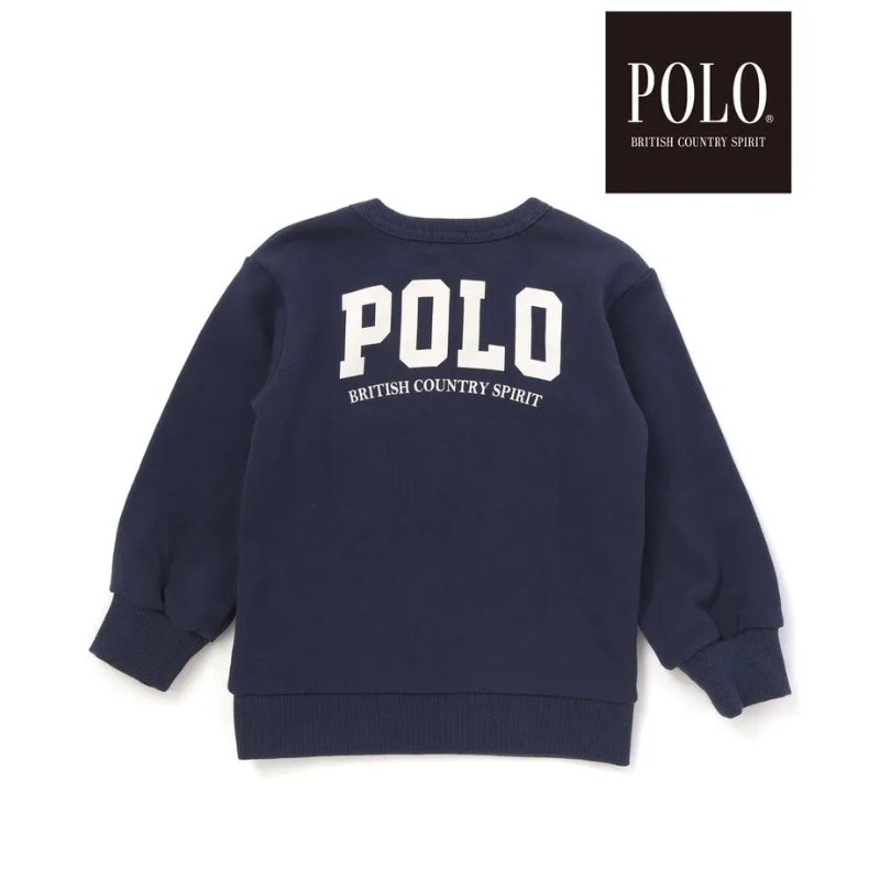SLAP SLIP(スラップスリップ) 「【POLO BCSコラボ】 ロゴプリントトレーナー」(80-130cm)  メール便対応可の画像