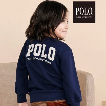 SLAP SLIP(スラップスリップ) 「【POLO BCSコラボ】 ロゴプリントトレーナー」(80-130cm)  メール便対応可の画像