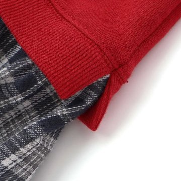 SLAP SLIP「クマモチーフチェック襟付きワンピース」(90~130cm) メール便対応可の画像