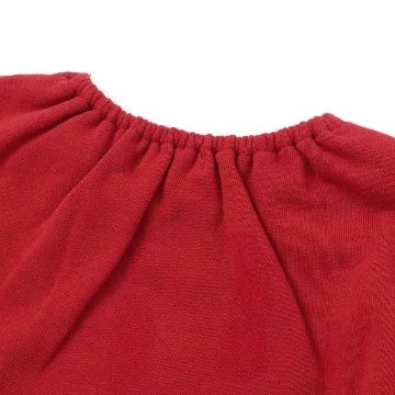 SLAP SLIP「クマモチーフチェック襟付きワンピース」(90~130cm) メール便対応可の画像