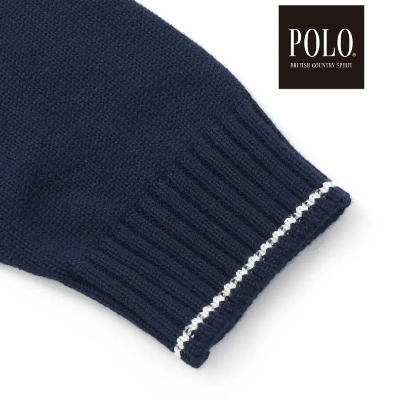 SLAP SLIP(スラップスリップ)「【POLO BCSコラボ】シンプルニットカーディガン」(90-130cm)  メール便対応可の画像