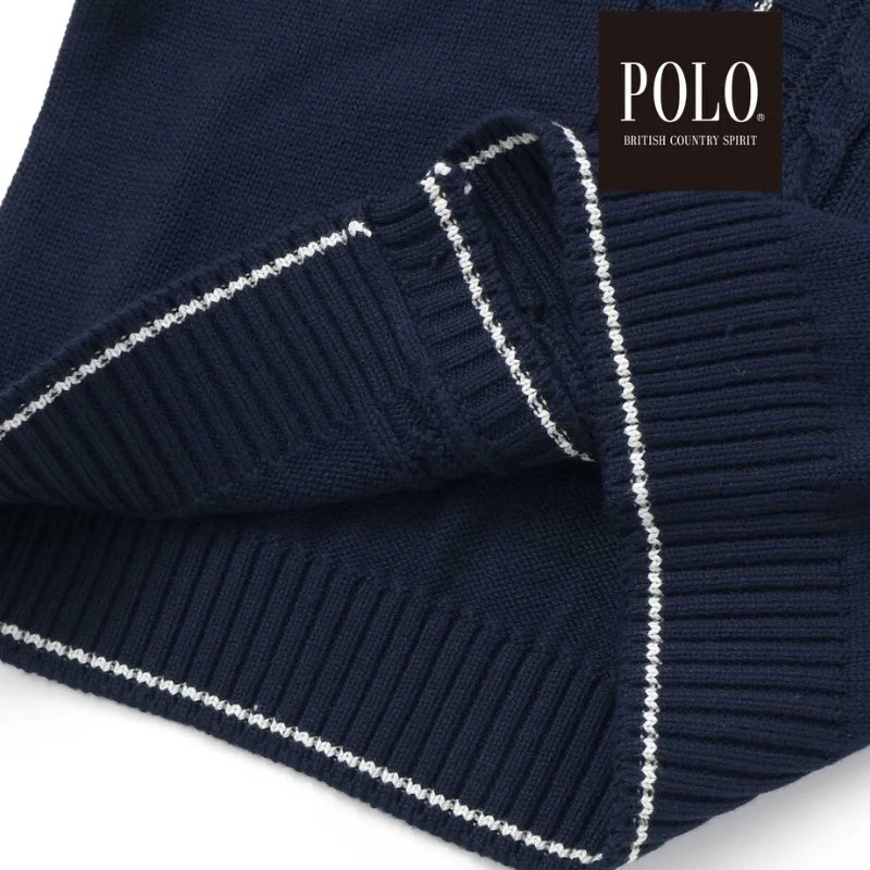 SLAP SLIP(スラップスリップ)「【POLO BCSコラボ】シンプルニットカーディガン」(90-130cm)  メール便対応可の画像