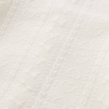 SLAP SLIP baby (スラップスリップ) 「 ハートモチーフふくれジャガードバーオール」Free(50-70cm)  メール便対応可の画像