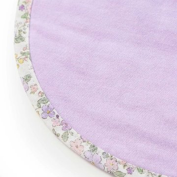 SLAP SLIP baby (スラップスリップ) 「 フラワープリントフリル付き裏毛スタイ」ワンサイズ  メール便対応可の画像