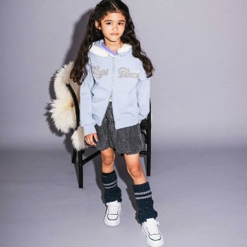 nexchic (ネクシック) 「フルジップファー付き裏毛パーカー」(130-150cm) の画像