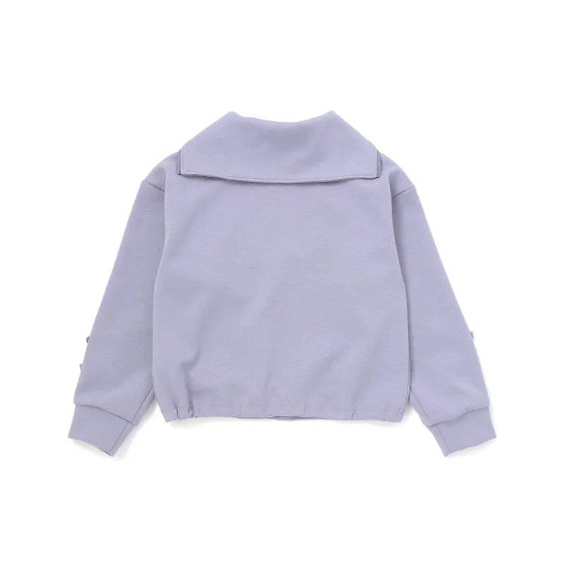nexchic (ネクシック) 「セーラーカラーハーフジップトレーナー」(130-150cm) メール便対応可の画像