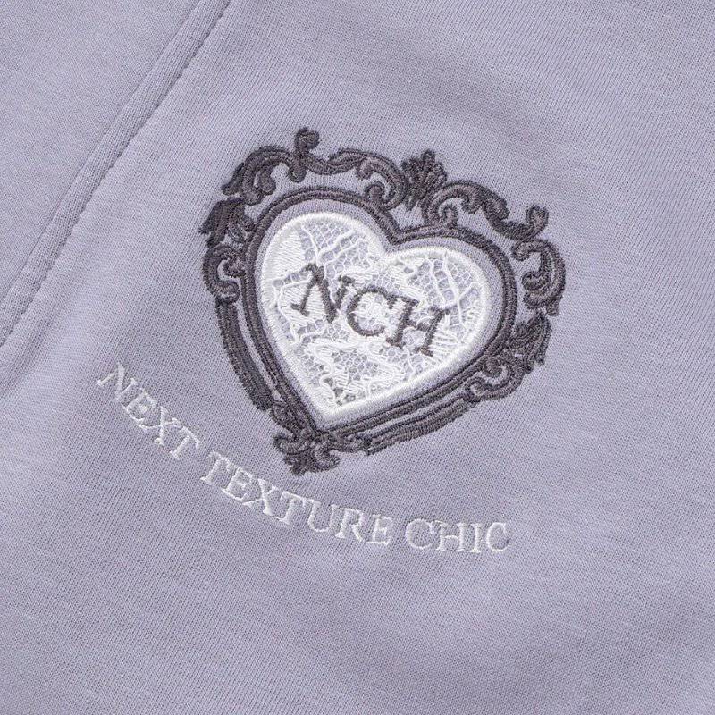 nexchic (ネクシック) 「セーラーカラーハーフジップトレーナー」(130-150cm) メール便対応可の画像
