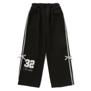nexchic (ネクシック) 「レーステープライン＆リボンパンツ」(120-140cm)  メール便対応可の画像