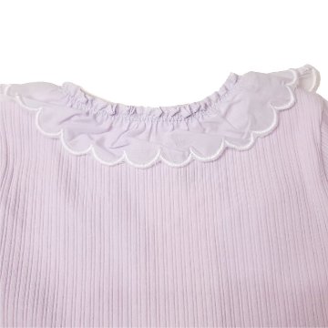 Souris(スーリー)「フリルカラーテレコTシャツ」（100-130cm）メール便送料無料 の画像