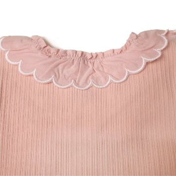 Souris(スーリー)「フリルカラーテレコTシャツ」（100-130cm）メール便送料無料 の画像