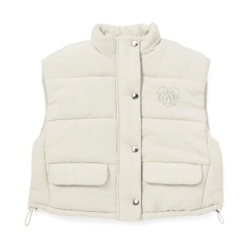 nexchic (ネクシック) 「パワーショルダータフタ中綿入りベスト」(120-150cm) の画像