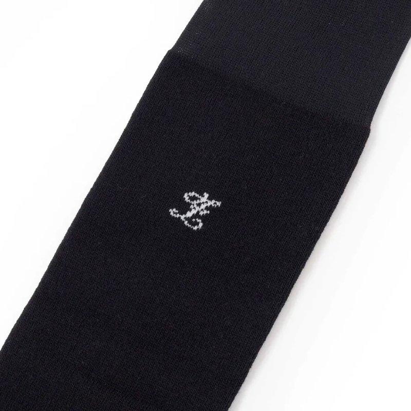 ZIDDY 「シアー切り替えロゴ入りニーハイソックス」 (19-24cm)  メール便対応可の画像