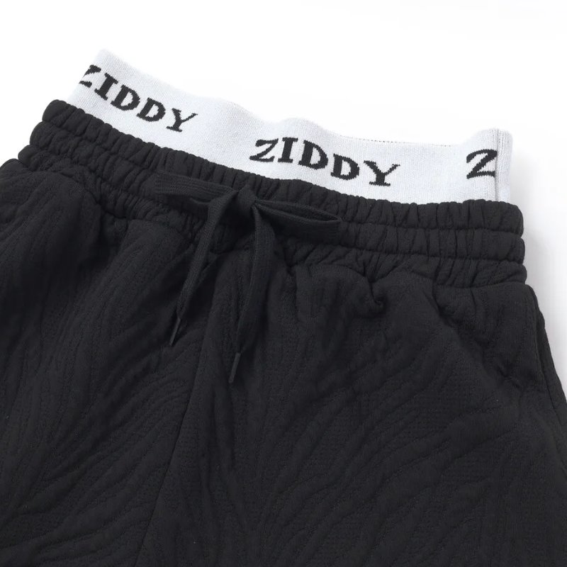 ZIDDY「ゼブラジャガードジャガードトレーナー＆ショートパンツ セット」 (140-160cm) の画像