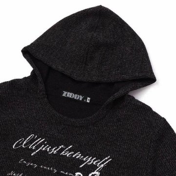 ZIDDY「バタフライロゴPtフード付きトップス」 (140-160cm)　メール便対応可の画像