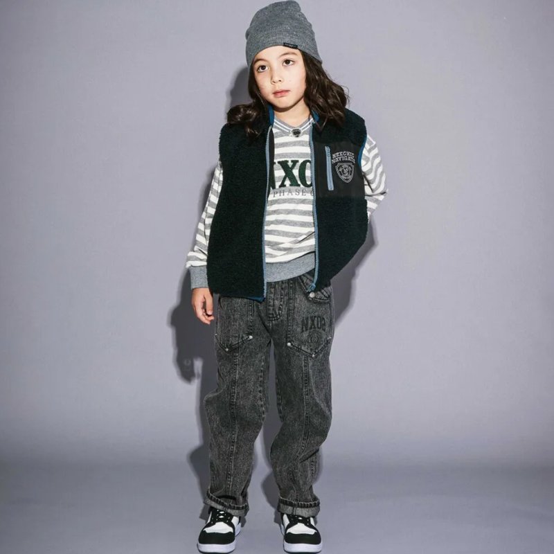 nexchic (ネクシック) 「リバーシブルボアベスト」(120-150cm) の画像