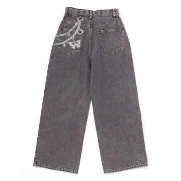 ZIDDY「チェーンプリント デニム パンツ」 (150-160cm)　【メール便送料無料】の画像