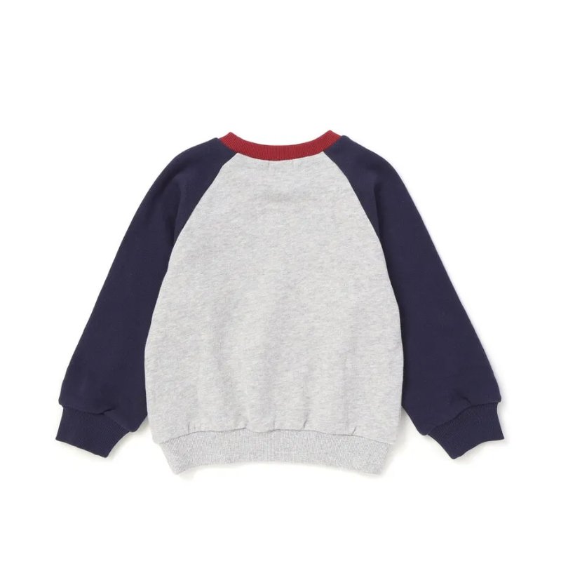 SLAP SLIP(スラップスリップ) 「【TOMICAコラボ】乗り物プリントラグラン袖裏毛トレーナー」(90-120cm) 【メール便対応】の画像