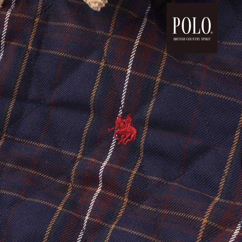 SLAP SLIP(スラップスリップ) 「【POLO BCSコラボ】チェック柄キルティング裏フリースジャケット」(80-130cm) の画像