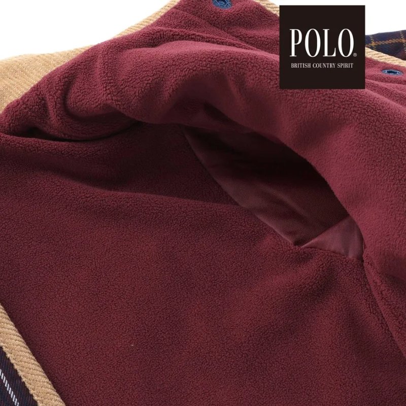 SLAP SLIP(スラップスリップ) 「【POLO BCSコラボ】チェック柄キルティング裏フリースジャケット」(80-130cm) の画像