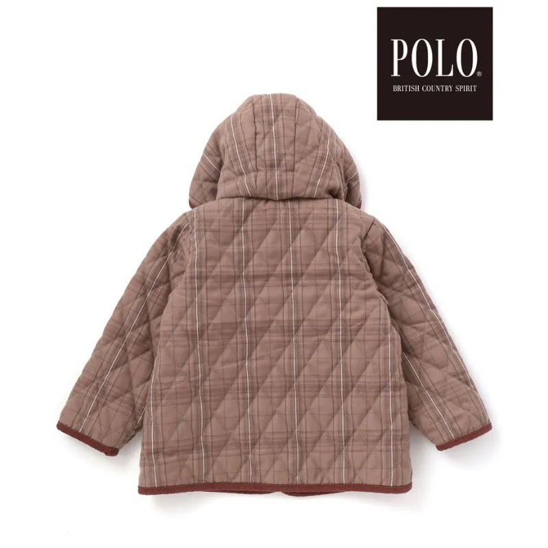 SLAP SLIP(スラップスリップ) 「【POLO BCSコラボ】チェック柄キルティング裏フリースジャケット」(80-130cm) の画像
