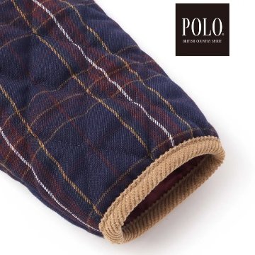SLAP SLIP(スラップスリップ) 「【POLO BCSコラボ】チェック柄キルティング裏フリースジャケット」(80-130cm) の画像