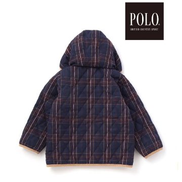 SLAP SLIP(スラップスリップ) 「【POLO BCSコラボ】チェック柄キルティング裏フリースジャケット」(80-130cm) の画像