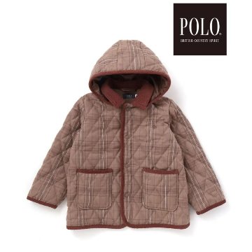 SLAP SLIP(スラップスリップ) 「【POLO BCSコラボ】チェック柄キルティング裏フリースジャケット」(80-130cm) の画像
