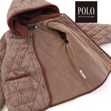 SLAP SLIP(スラップスリップ) 「【POLO BCSコラボ】チェック柄キルティング裏フリースジャケット」(80-130cm) の画像