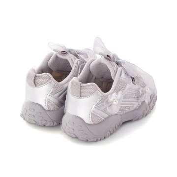 SLAP SLIP 「パール&キラふわリボン付きスニーカー」 (17-22cm) の画像