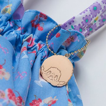 fafa 「【モンチッチコラボ】URSALA 巾着型ランチポーチ」（Ｆ） 【メール便送料198円対応】の画像