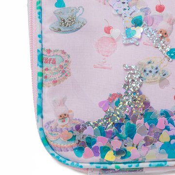 fafa 「【モンチッチコラボ チムたん柄】ELIN スパンコールシリーズ・オムツポーチ」(F)の画像