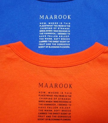 maarook「天竺×ストライプ ワイドTシャツ」(90-130cm) 【メール便送料無料】の画像