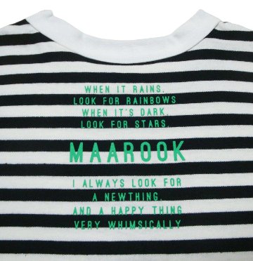 maarook「ボーダー アシメトリー ベスト Tシャツ」(90-130cm) 【メール便送料無料】の画像