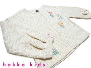 hakka kids「フラワー刺繍カーディガン」(140-150cm） の画像