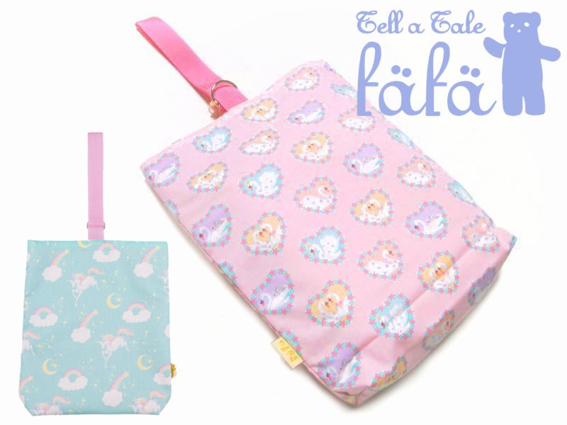 fafa 「GOGO シューズポーチ スワン柄 ユニコーン柄」（F）メール便送料198円対応可の画像