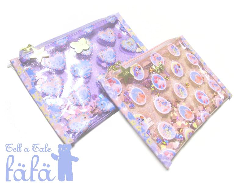fafa 「WILLA MAYクリアラメPVC フラットポーチ」（F）メール便送料198円対応可の画像
