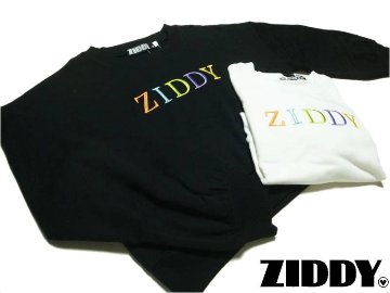 ZIDDY「サイドジップカラフルロゴ刺しゅうトレーナー」 (130-160cm)　【メール便送料198円対応】の画像