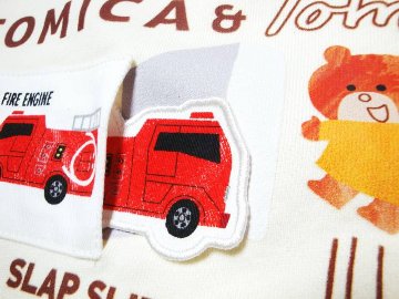 SLAP SLIP(スラップスリップ) 「TOMICA & TOM コラボアップリケトレーナー」(80-120cm) 【メール便送料198円対応】の画像