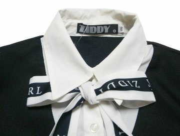 ZIDDY「リボンタイ＆ベルト付きワンピース」 (150-160cm) の画像