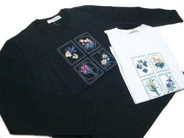 SUPER HAKKA 「ミュージアムフラワー刺繍長袖カットソー」 Fの画像
