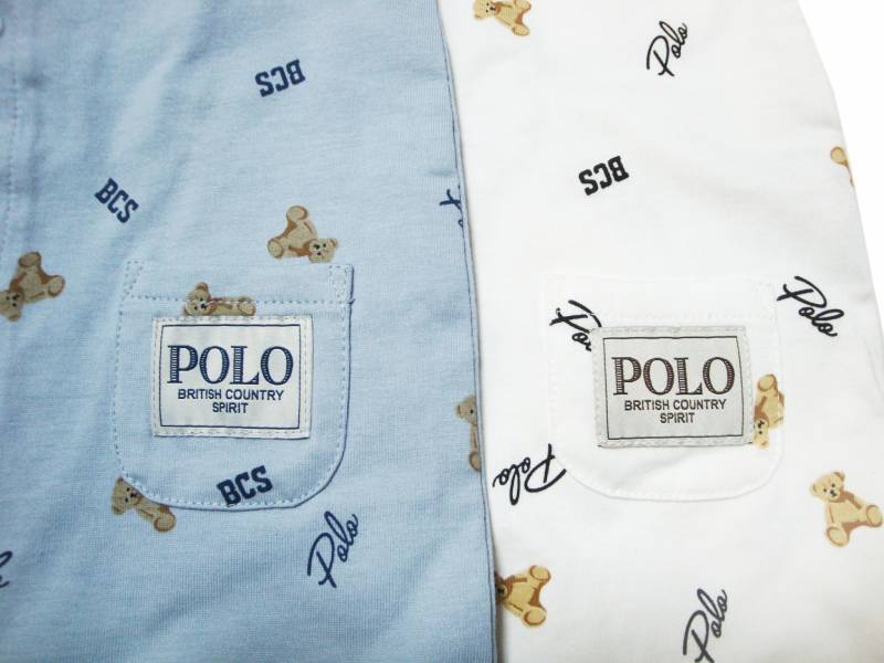 SLAP SLIP(スラップスリップ) 「【POLO BCSコラボ】 テディベアPt 2WAYカバーオール」F(50-70cm)  メール便対応の画像