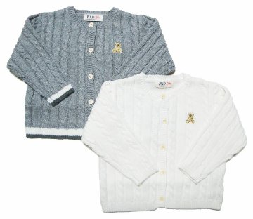 SLAP SLIP(スラップスリップ) 「【POLO BCSコラボ】 コットンニット ベビーカーディガン」F(70-80cm)  メール便対応の画像