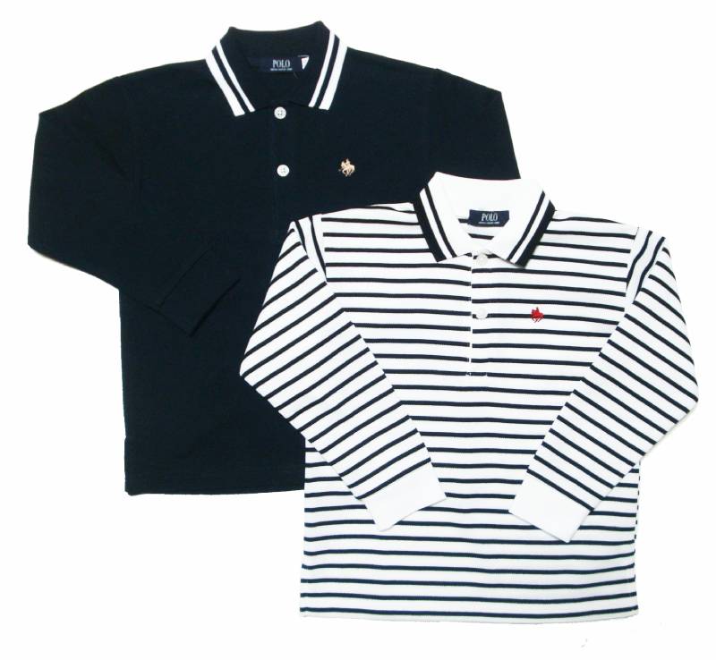 SLAP SLIP(スラップスリップ) 「【POLO BCSコラボ】 カノコ長袖ポロシャツ」(80-130cm)  メール便対応の画像