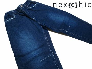 nexchic(ネクシック) 「バレルレッグ デニムパンツ」(110-150cm)の画像