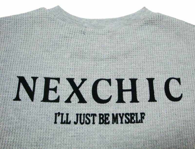 nexchic (ネクシック) 「Tシャツ＋長袖ワッフルTシャツセット」(110-150cm)　メール便送料198円対応の画像