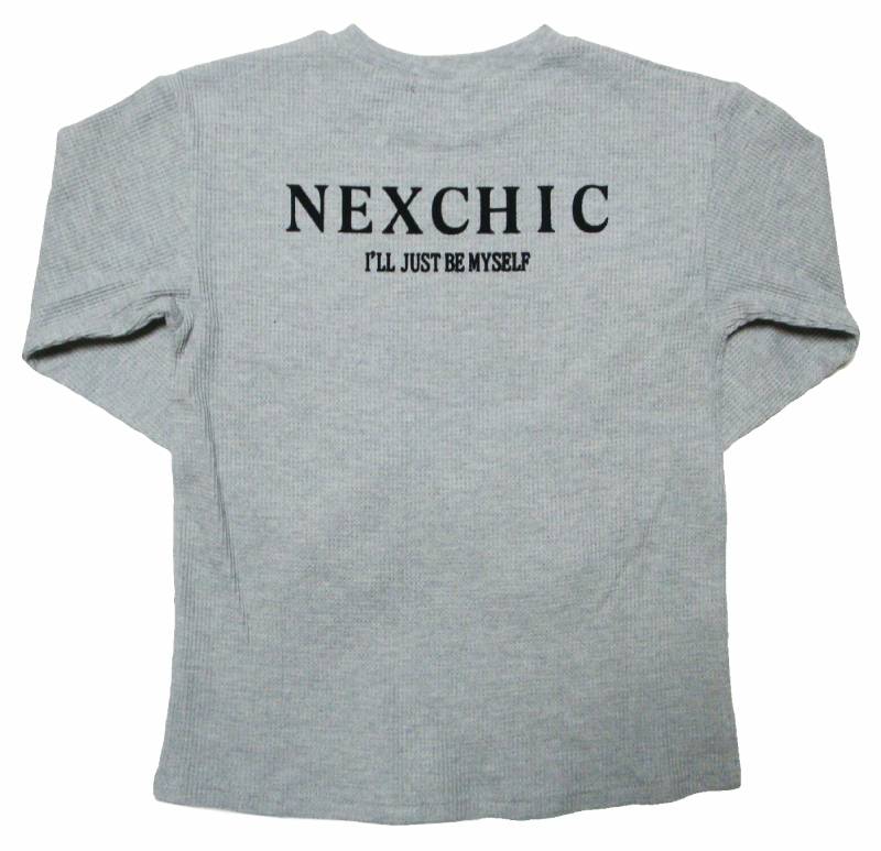 nexchic (ネクシック) 「Tシャツ＋長袖ワッフルTシャツセット」(110-150cm)　メール便送料198円対応の画像