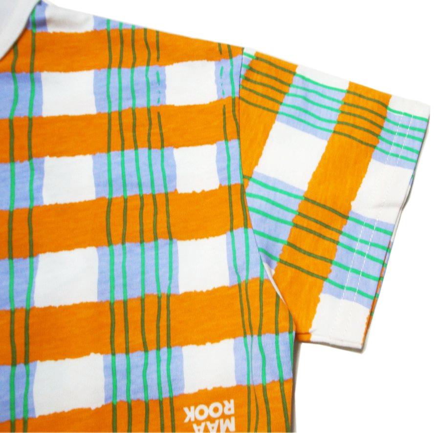 maarook「天竺アートＰＴ チェック Ｔシャツ」(90-130cm)  【メール便送料無料】の画像