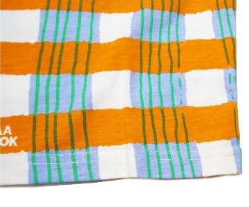 maarook「天竺アートＰＴ チェック Ｔシャツ」(90-130cm)  【メール便送料無料】の画像