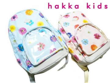 hakka kids「MIXフラワープリントリュックサック」M(約15L）の画像